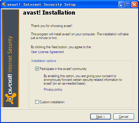 Avast 5.0���簲ȫ�������ļ�����